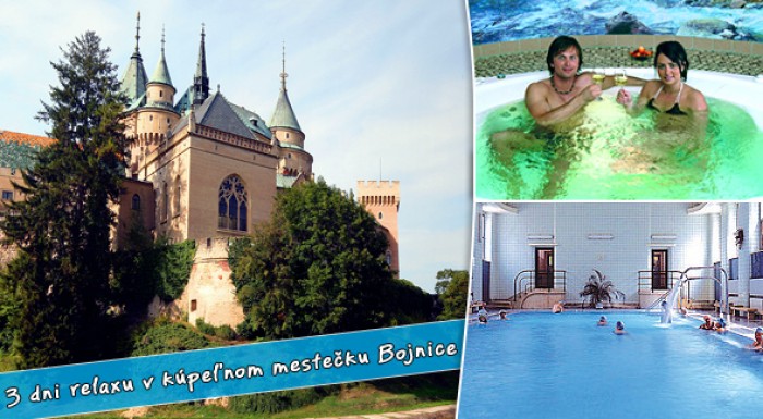 3 dňový pobyt v Hoteli*** Regia v Bojniciach – polpenzia, relaxačná masáž, vstup do kúpeľov.