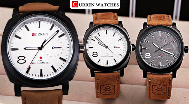 Pánske hodinky značky Curren s čiernym ciferníkom za 10,99 € vrátane poštovného a balného v rámci SR