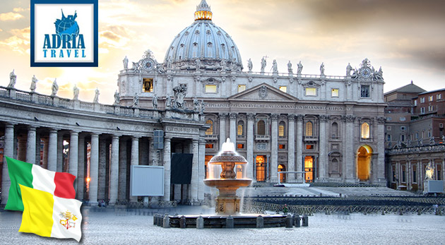 5-dňový zájazd do Ríma a Vatikánu pre 1 osobu za 169€: doprava autobusom, 2x ubytovanie, 2x raňajky, služby sprievodcu, povinné zmluvné poistenie zájazdu