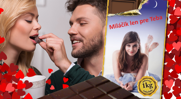 Belgická čokoláda 1000 g s vlastnou potlačou za 19,70€