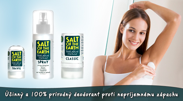 Prírodný kryštálový deodorant clasic 90 g alebo dedorant sprej 100 ml za 7,43€ (vrátane poštovného)