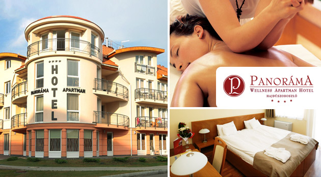 Relax v blahodarných maďarských kúpeľoch - Panoráma Wellness Apartman Hotel**** s polpenziou, masážou a termálnym wellness