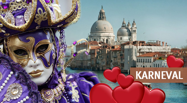 Karneval v Benátkach 2015 - valentínsky zájazd pre 1 osobu vrátane dopravy a služieb technického sprievodcu za 45 €