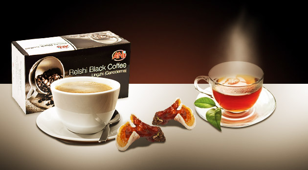 Zdravá čierna káva s reishi alebo čaj SOD TEA