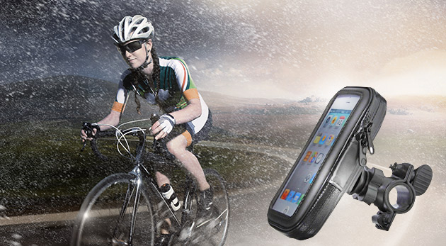 Vodotesné puzdro na mobilný telefón s uchytením na bicykel za 7,90€