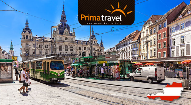 Jednodňový zájazd do Grazu pre 1 osobu za 26,90 € - autobusová doprava, služby sprievodcu, prehliadka mesta, poistenie insolventnosti CK