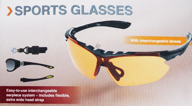 Multifunkčné športové okuliare Crivit s troma výmennými nerozbitnými sklíčkami