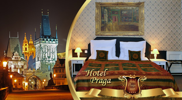 Luxusný pobyt v centre Prahy v historickom Hoteli PRAGA 1885**** s raňajkami