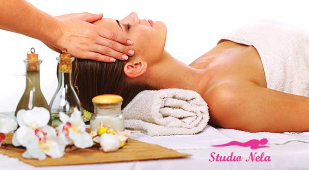 Blahodarná masáž hlavy, olejová alebo Aroma touch masáž v Štúdiu Nela