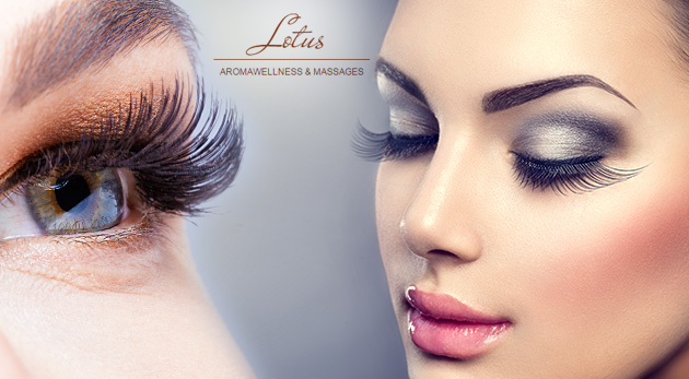 Profesionálna aplikácia 6D mihalníc v salóne Lotus aromawellness & massages