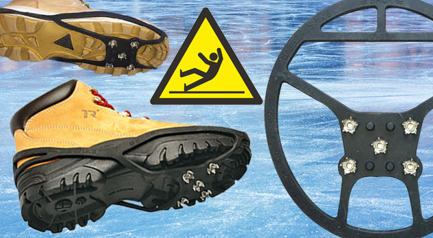 Protišmykové návleky na obuv z kvalitného materiálu odolného voči mrazu