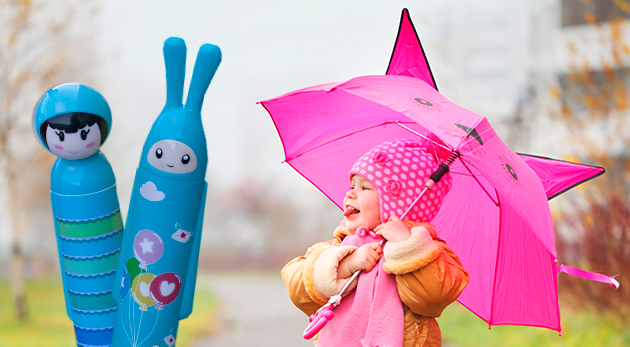 Veselé detské dáždniky v rôznych motívoch pre dievčatá i chlapcov
