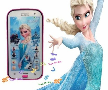 Detský mobilný telefón na výučbu angličtiny Frozen