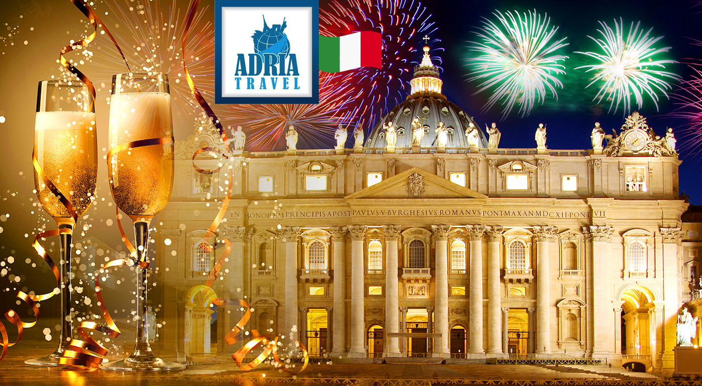 Majestátne večné mesto Rím a krásy Vatikánu počas Silvestra
