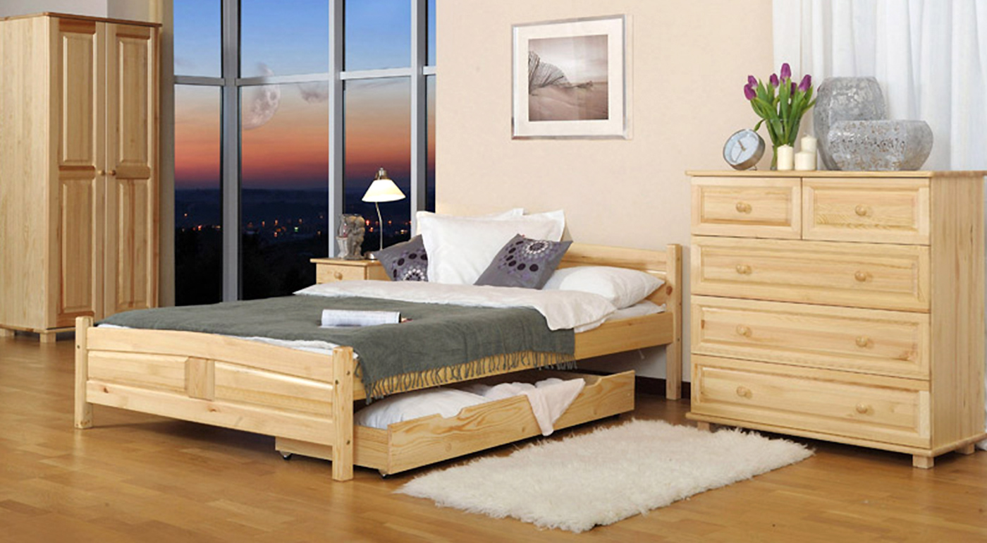Prebúdzajte sa do nového dňa krajšie! Komfortné postele z borovicového dreva v rôznych rozmeroch i farbách vrátane matracu.
