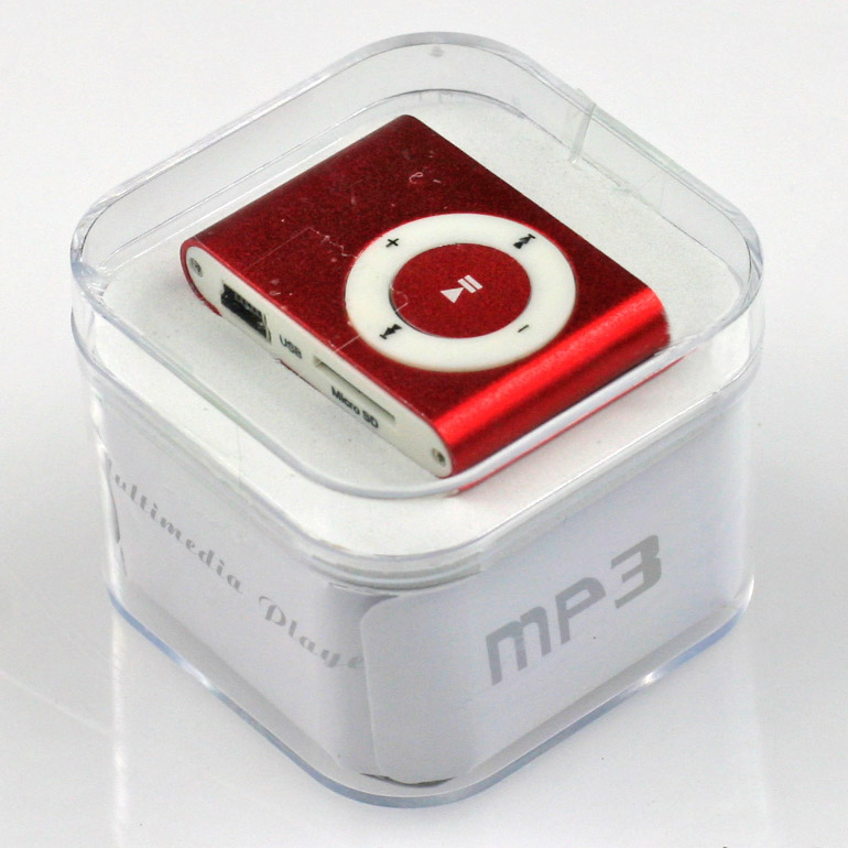 MP3 - mini prehrávač červený