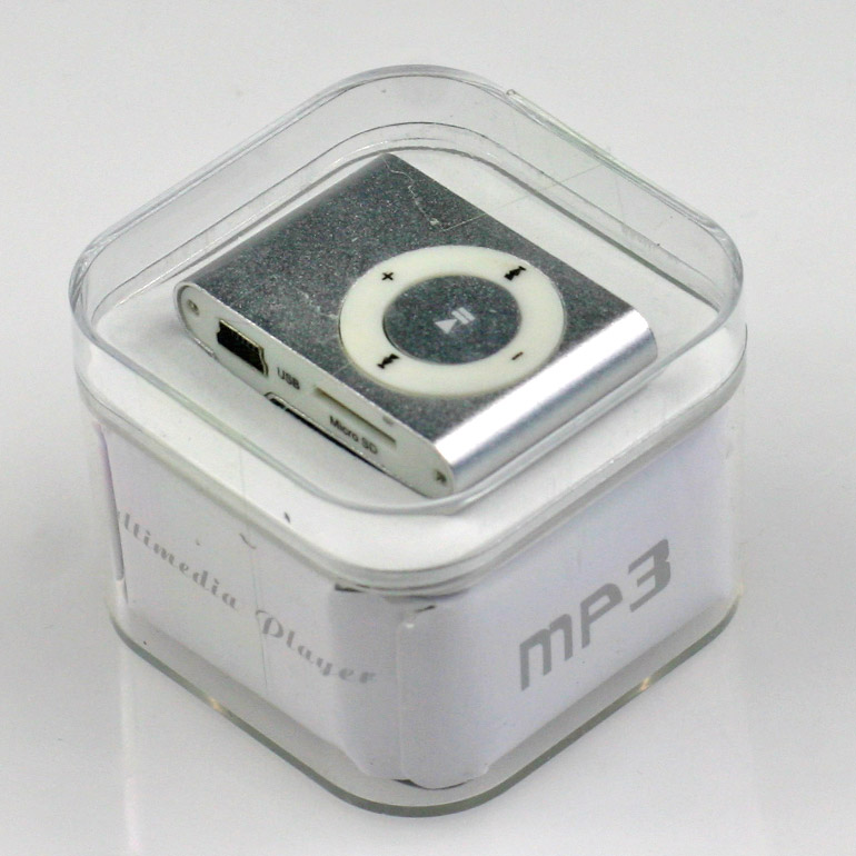 MP3 - mini prehrávač strieborný