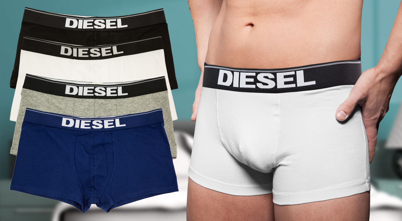 Pánske boxerky Diesel - šedé - veľkosť L