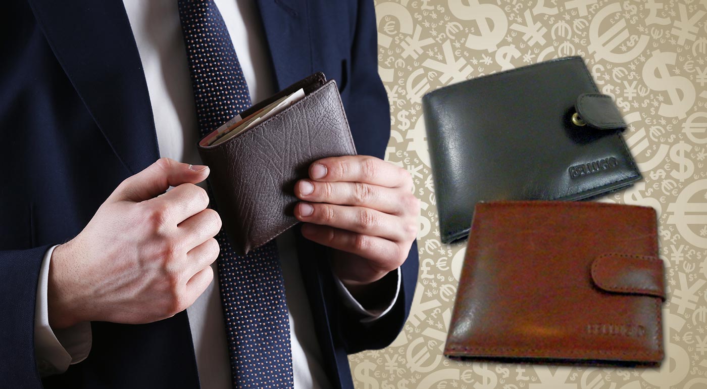 Elegantná pánska kožená peňaženka - na výber v dvoch farbách
