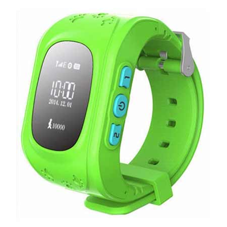 Detské hodinky s GPS lokalizáciou - farba zelená