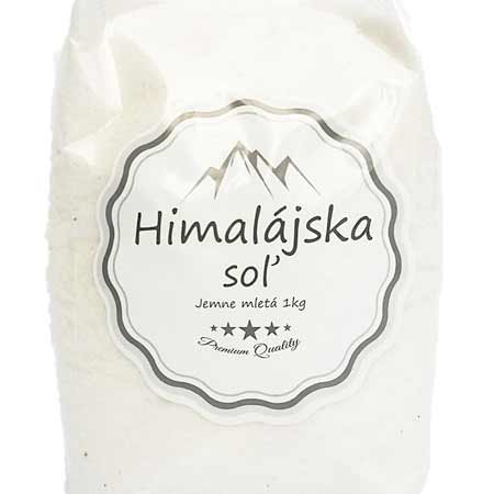 Pravá Himalájska soľ biela jemne mletá (1 kg)