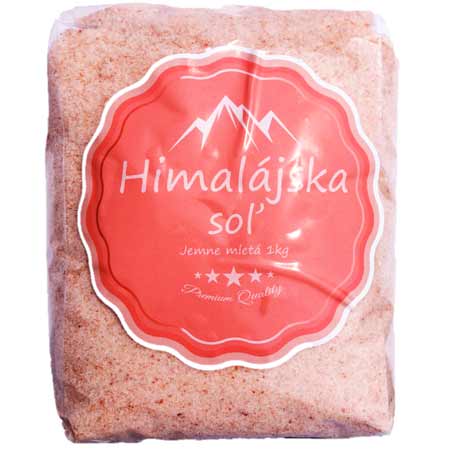 Pravá Himalájska soľ ružová jemne mletá (1 kg)