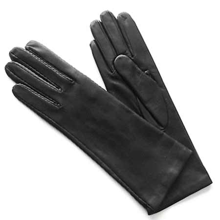 Dámske kožené rukavice - farba čierna