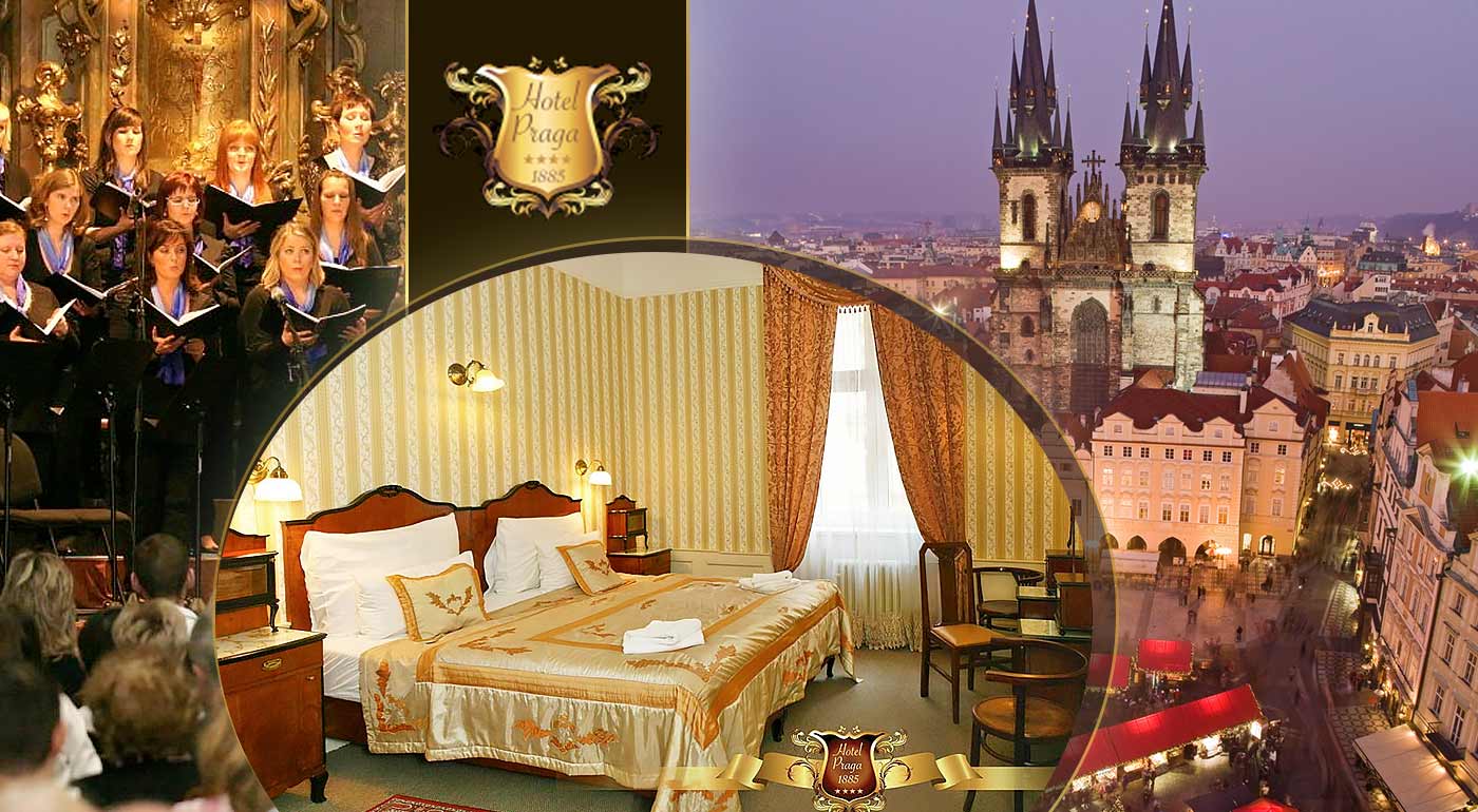 Pobyt na 3 dni (2 noci) pre 2 osoby v Hoteli Praga 1885 **** vrátane 2x raňajok a vianočného koncertu speváckeho zboru Carmina Bohemica