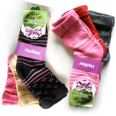 6 párov dámskych ponožiek (mix farieb) - veľkosť 35 - 38