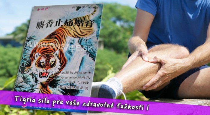 Tigria masť - 12 náplastí proti bolesti.