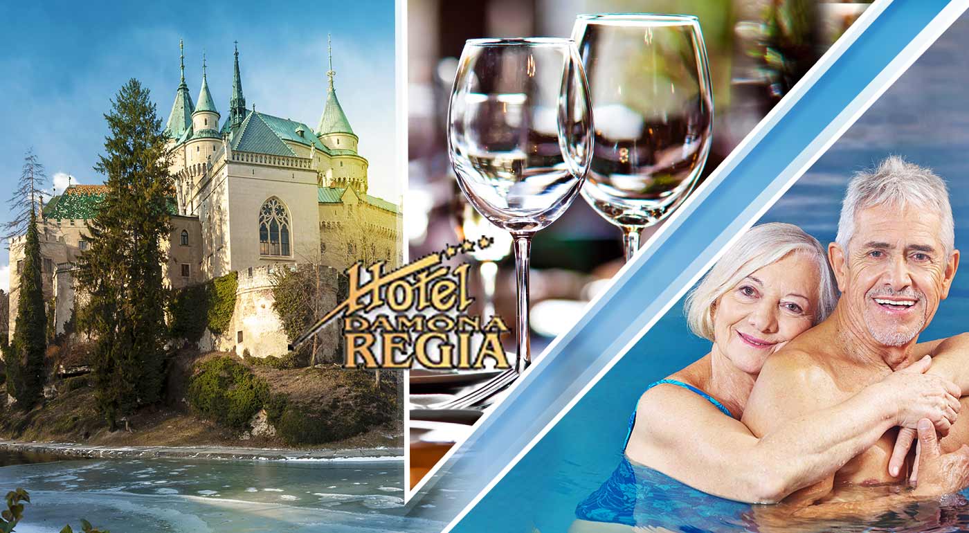 Senior pobyt so skvelým wellness a polpenziou v Hoteli Regia *** v nádherných Bojniciach Fotka zľavy: Užite si wellness v Hoteli Regia *** v Bojniciach. Skvelý relaxačný pobyt pre seniorov s masážami, kúpeľmi a polpenziou len na skok od rozprávkového hradu či ZOO.