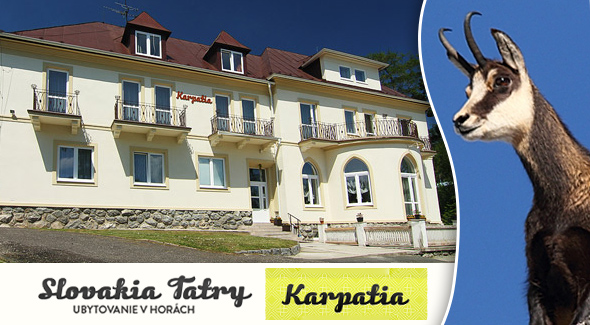 3-dňový pobyt v Penzióne Karpatia v Tatranskej Lesnej za 39€.
