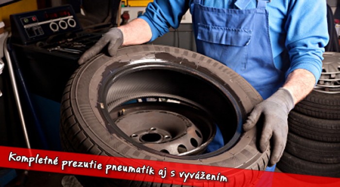Kompletné prezutie pneumatík v Ružinove.